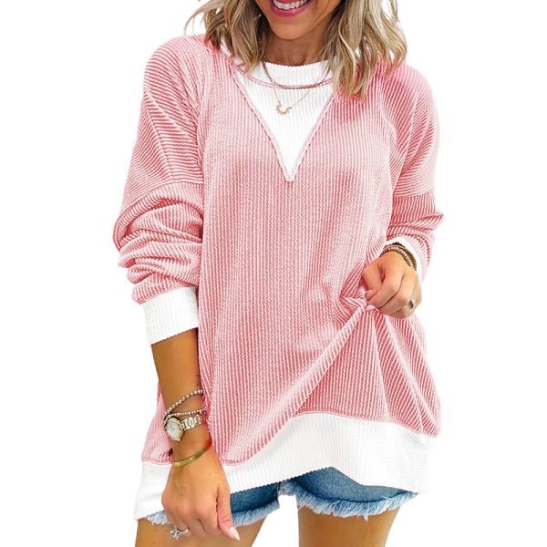 Round Neck Long Sleeve Pullover Women's Sweater - Image 9
