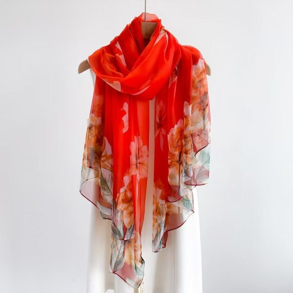 Women's Fashionable All-match Long Printed Anti-DDoS Scarf - Image 7