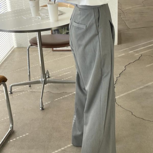 Three-dimensional Waist Wide Leg High Waist Drooping Casual Pants - Image 4