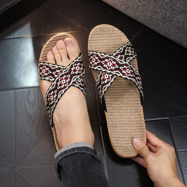 Couple Non-slip Cotton Linen Eva Soft Bottom Fashion Japan And South Korea Sandals - Image 8