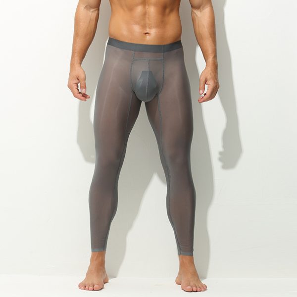 Men's Leggings One-piece Tight Ultra-thin Stretch - Image 8
