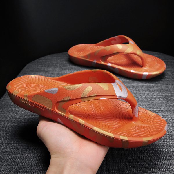 Men's Flip Flops Fashion Outwear Home Bathroom Slippers - Image 9