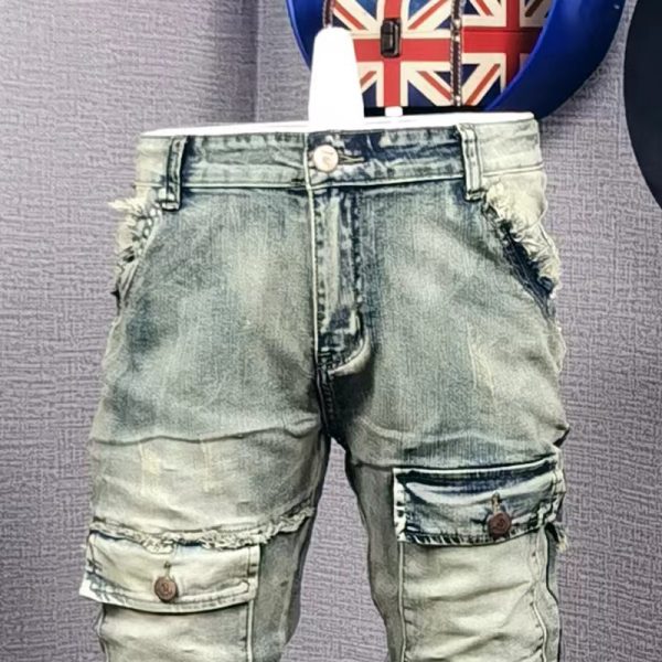 Men's Personality All-matching Fashion Casual Ripped Jeans - Image 3