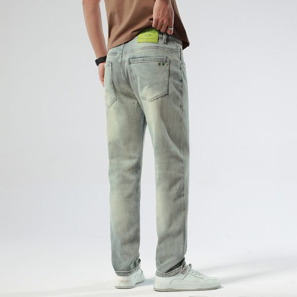 Casual Stretch Nostalgic Micro Ha Pencil Pants Youth Jeans Men - Image 3