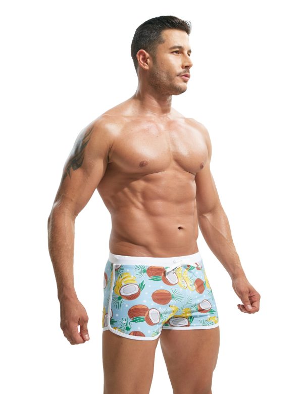 Summer Men's Nylon Printing Swim Briefs - Image 9