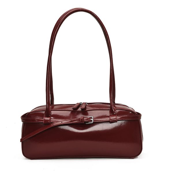 Leather Commuter Bag Handbag Underarm - Image 2