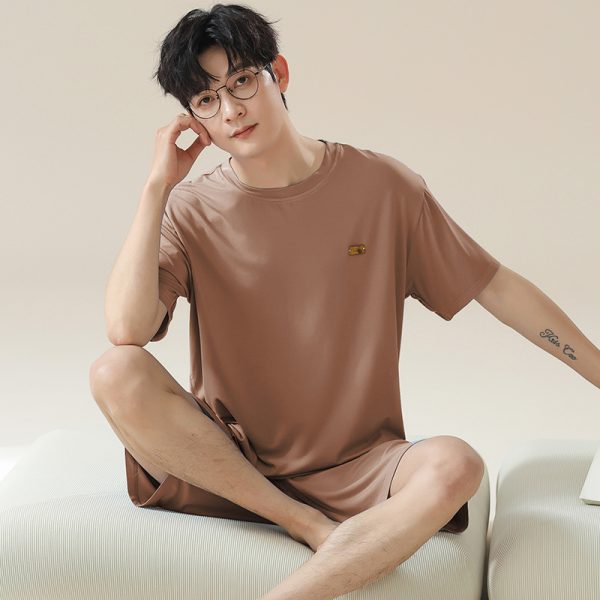 Short Sleeve Cool Wearable Ice Silk Homewear - Image 10