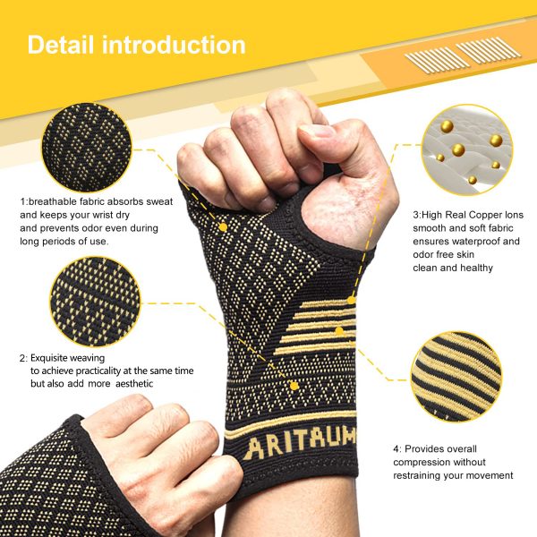 Men's Fashion Outdoor Cycling Copper Fiber Gloves - Image 3