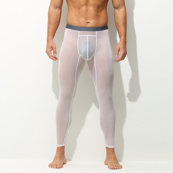 Men's Leggings One-piece Tight Ultra-thin Stretch - Image 7