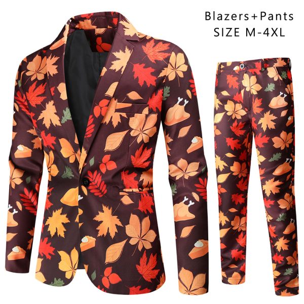 Digital New Print Leisure Suits For Men Two-piece Set - Image 7