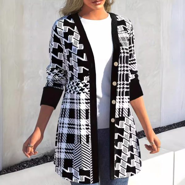 Casual Loose Cardigan Long Sleeve Coat - Image 3