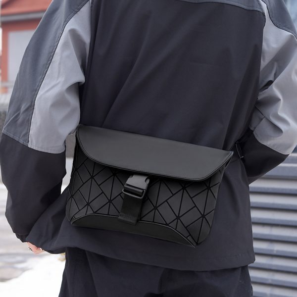 Rhombus Crossbody Design Fashion Trend Rui Camp Men's Bag - Image 4