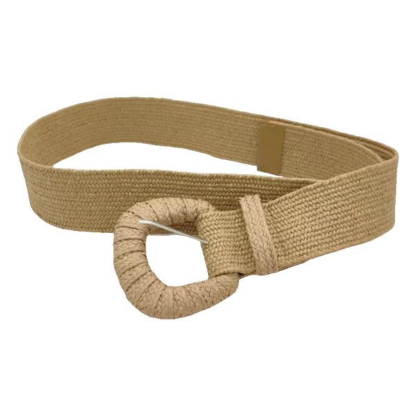 Women's Woven Buckle Pp Grass Woven Decorative Belt Simple All-match Dress Belt - Image 5