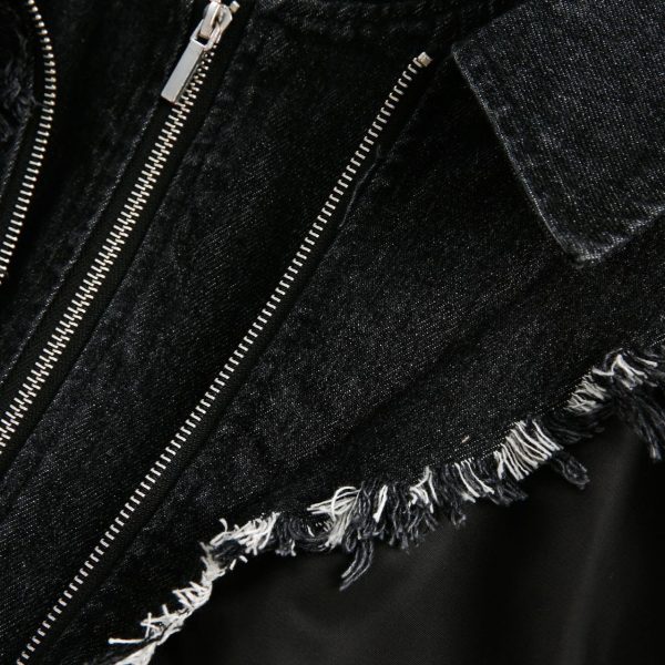 American Retro Washing Heavy Industry Stitching Hooded Jacket Jacket - Image 2