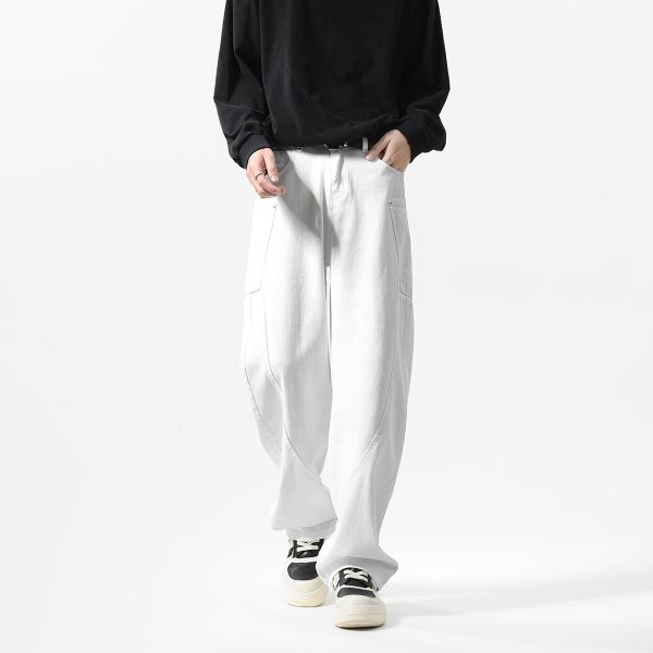 New Men's Matchet Pants Stitching Three-dimensional Design Trousers - Image 5