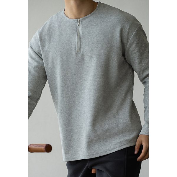Spring Lapel T-shirt Solid Color Commute Loose Bottoming Shirt - Image 2