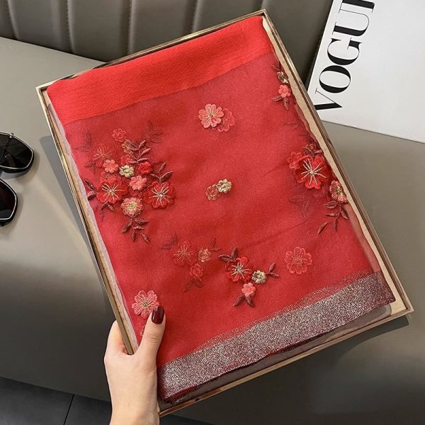Women's Wild Korean Style Affordable Luxury Style Autumn And Winter Warm Scarf - Image 4