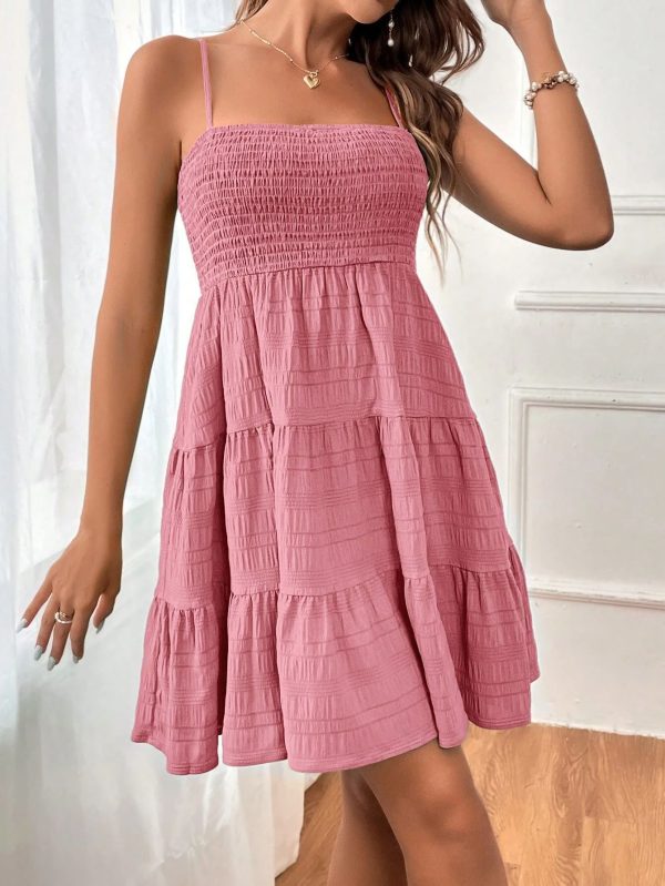 Women's Pure Color All-matching Texture Dress - Image 6