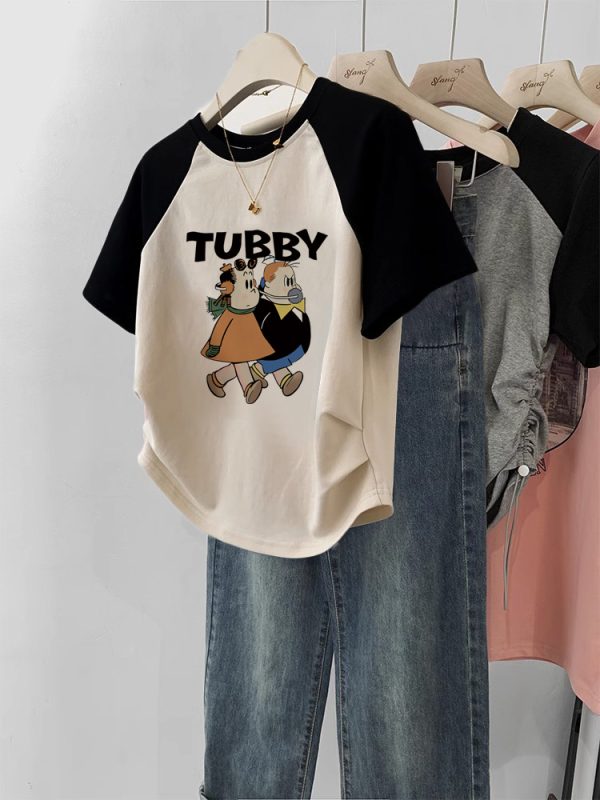 Women's Gentle Sweet And Spicy Short T-shirt - Image 9