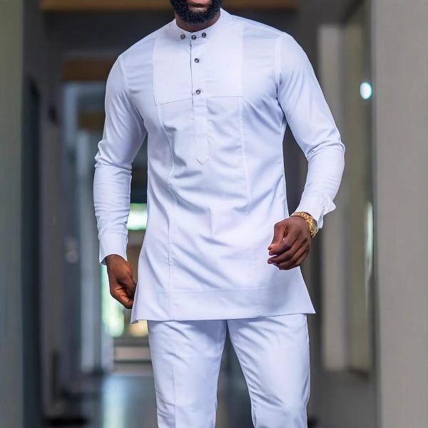 African Ethnic Style Men's Fashion Spring And Autumn Long Sleeve - Image 3