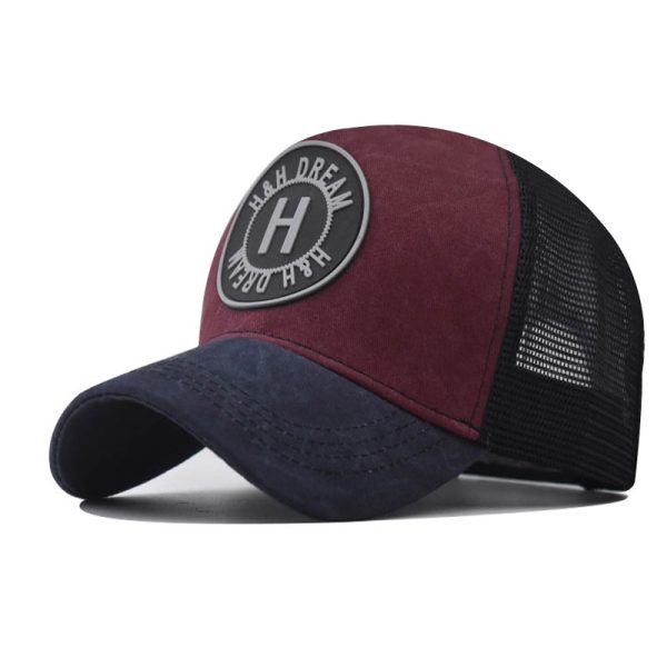 Embroidered Baseball Cap Washed Old Peaked Cap - Image 7