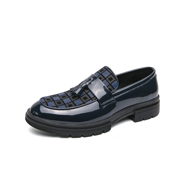 Men's Platform Shoes Plus Size Leisure Slip On Leather Shoes - Image 5