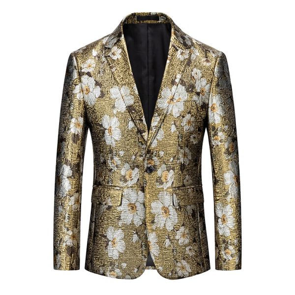 Men's African National Style Simple Printed Suit Jacket - Image 10