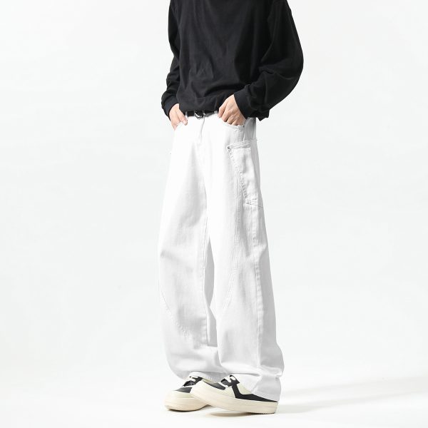 New Men's Matchet Pants Stitching Three-dimensional Design Trousers - Image 4