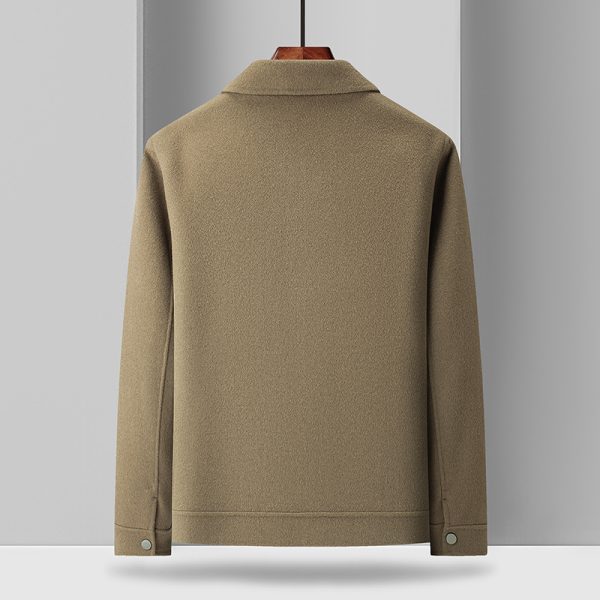 Woolen Coat Male Plus Size Turn-down Collar Coat - Image 5