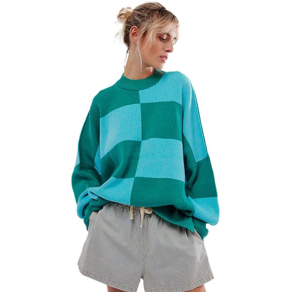 Female Loose Fit Loose Shoulder Knitted Pullover - Image 8