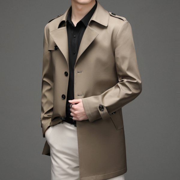 Casual Single-breasted High-end Plus Size Men's Jacket - Image 7