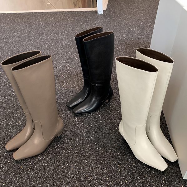 Below The Knee Tall Knight Boots - Image 4