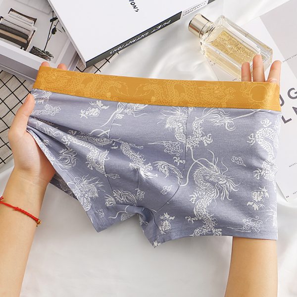 Dragon Pattern Domineering Men's Underwear Pure Cotton Comfortable - Image 7