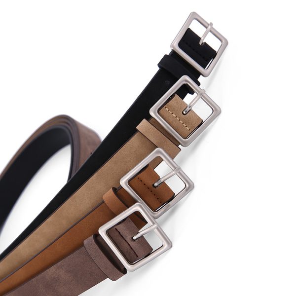 Korean Style Women's Belt All-match Square Buckle - Image 3