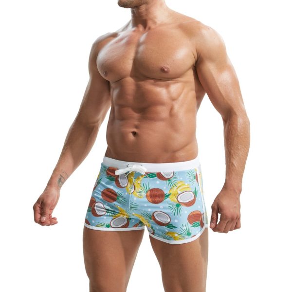 Summer Men's Nylon Printing Swim Briefs - Image 2