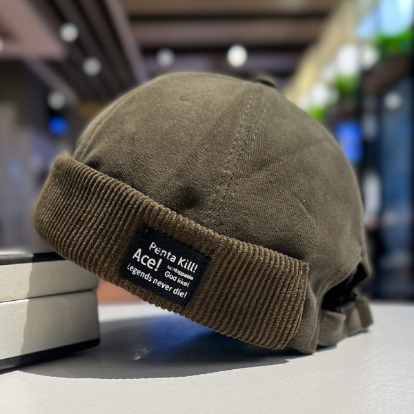 Corduroy Brimless Skullcap Women's Hip Hop - Image 9