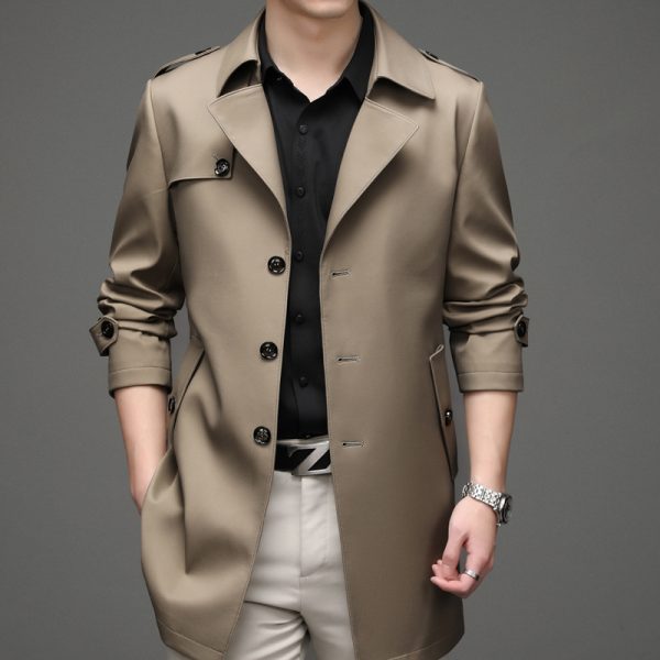 Casual Single-breasted High-end Plus Size Men's Jacket - Image 2