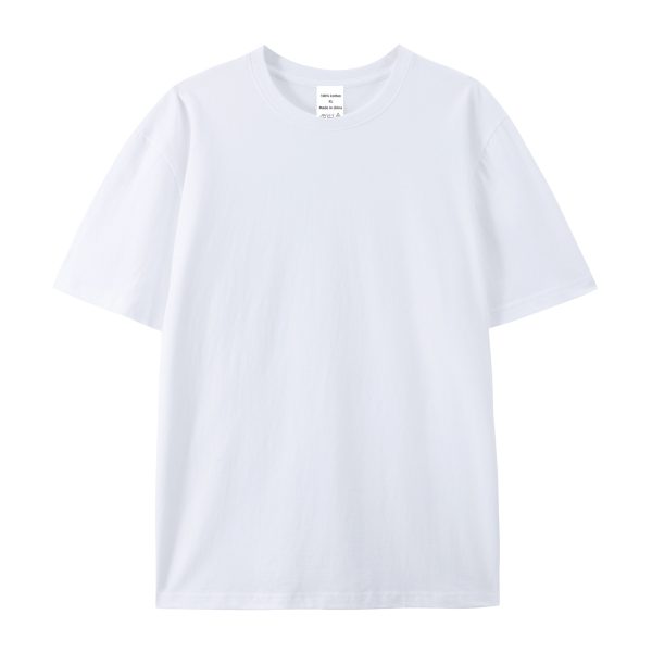 Cotton American Style High-end Half Sleeve T-shirt - Image 4