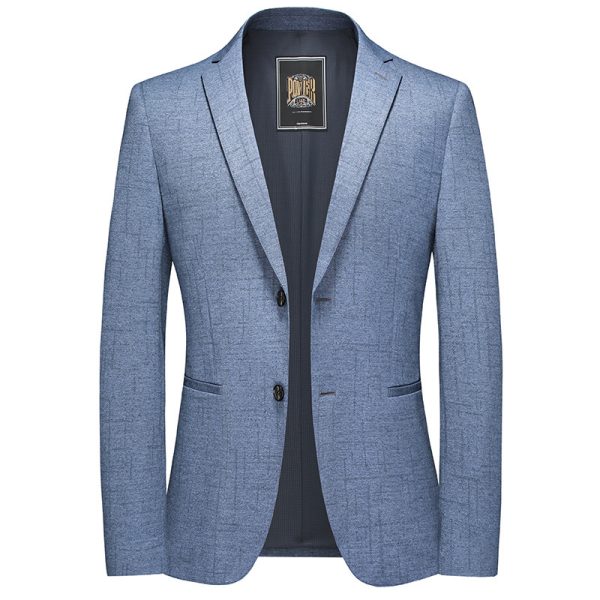 Men's Solid Color Jacket Light Business Suit - Image 5