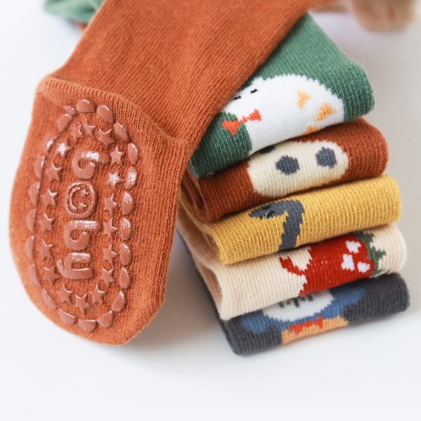 Combed Cotton Non-slip Sole Room Socks Large Version Dispensing - Image 2