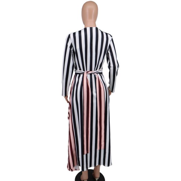 Loose Striped Dress Design Foreign Trade Casual Dress - Image 5