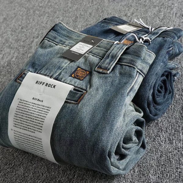 Stretch Men's Oversized Casual Trousers - Image 2