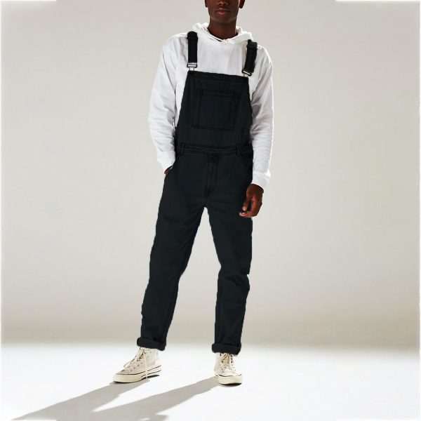 Suspender Pants Suspenders One-piece High Waist Men's Jeans - Image 2