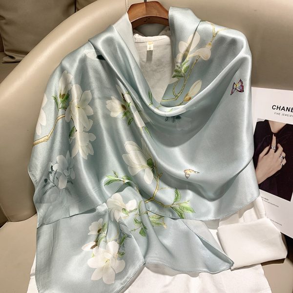 Hangzhou Silk Silk High-end Long Silk Scarf - Image 3