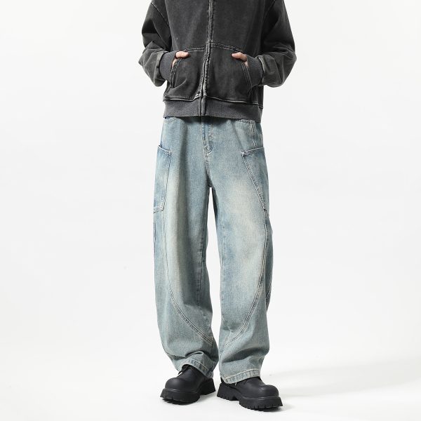 New Men's Matchet Pants Stitching Three-dimensional Design Trousers - Image 7