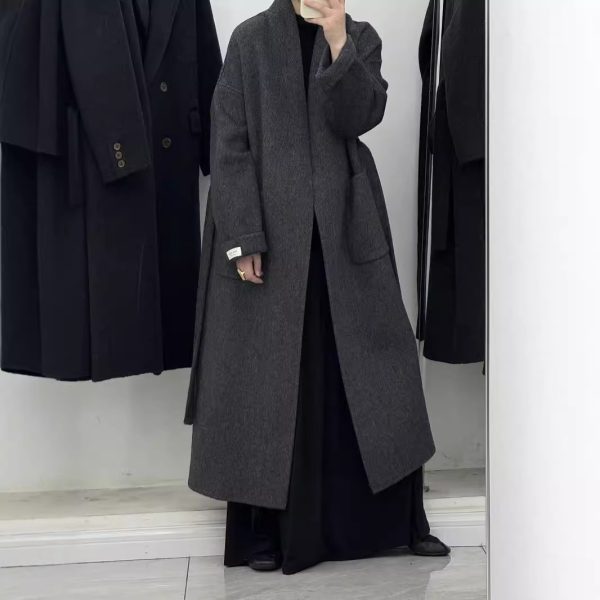 High-end Cashmere Double-sided Woolen Coat Women - Image 2