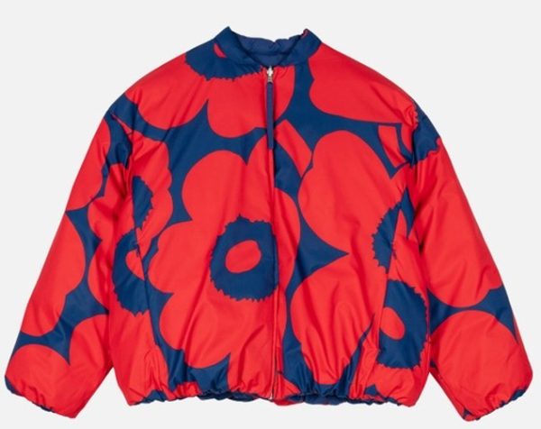 Stand Collar Bomber Jacket Pattern Print Cotton-padded Jacket - Image 6