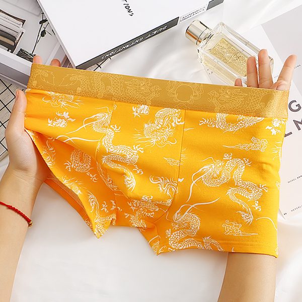 Dragon Pattern Domineering Men's Underwear Pure Cotton Comfortable - Image 9