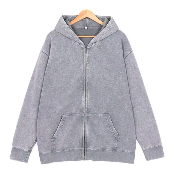 Men's Vintage Zipper Cardigan Casual Jacket - Image 6
