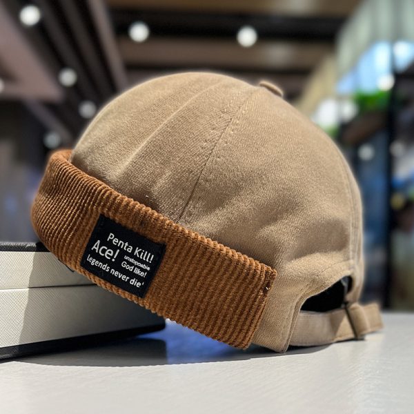 Corduroy Brimless Skullcap Women's Hip Hop - Image 6